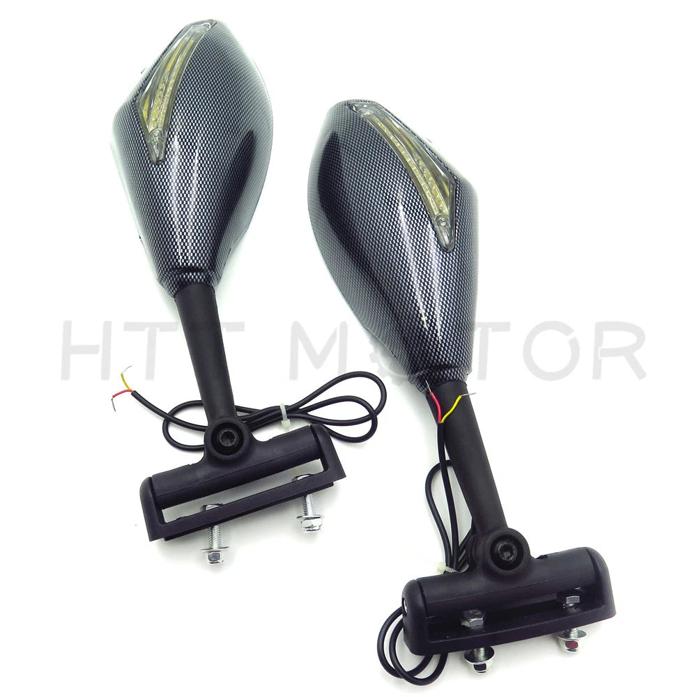 Turn Signal Mirror for Kawasaki Ninja 500, 250R, Triumph Daytona, Ducati Smo