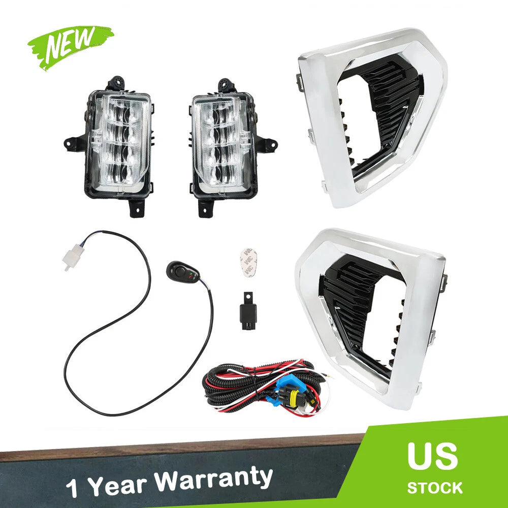 LED Fog Lights for GMC Sierra 1500 AT4/Denali/SLT (2019–2021) Pair
