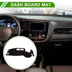 Dashboard Dash Cover Mat for Mitsubishi Outlander 3 PHEV (2016–2023) Black Red