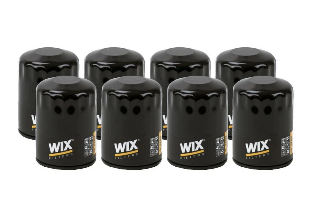Set of 8 Wix 57302 Engine Oil Filter Kit for (Spin-On)