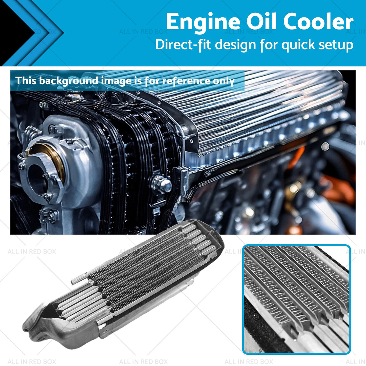 Engine Oil Cooler for Volkswagen Beetle (1974–1979) Aluminum Alloy