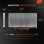 Radiator with Oil Cooler for Toyota Celica (1990–1993) 2.0L 2.2L Automatic