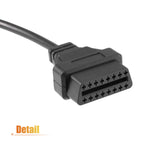 2X OBD1 to OBD2 Adapter Cable for Toyota (22-Pin to 16-Pin, 17-Pin to 16-Pin)