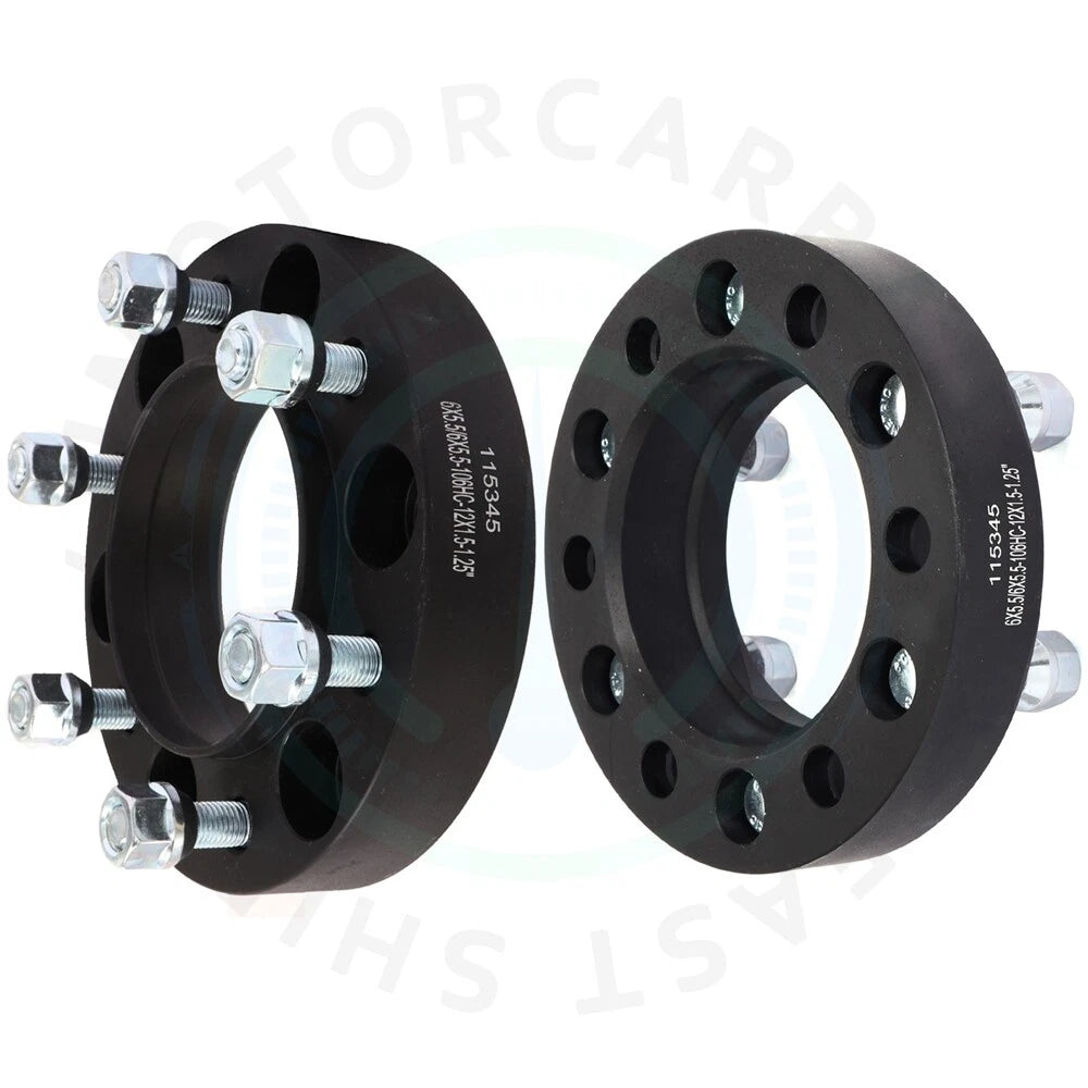 Set of 2 Wheel Spacers 1.25" 6x5.5 HubCentric for Toyota 4Runner (1996–2018)