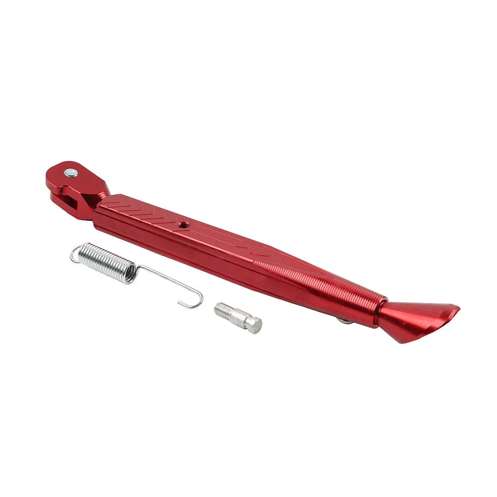 CNC Red Motorcycle Adjustable Kickstand Foot Side Stand Support for Universal