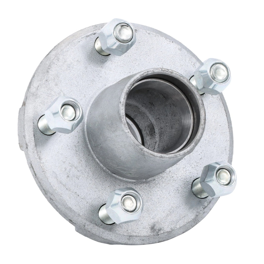Set of 2 Trailer Hubs for 5 Bolt Axles (Hot Dipped Galvanized)