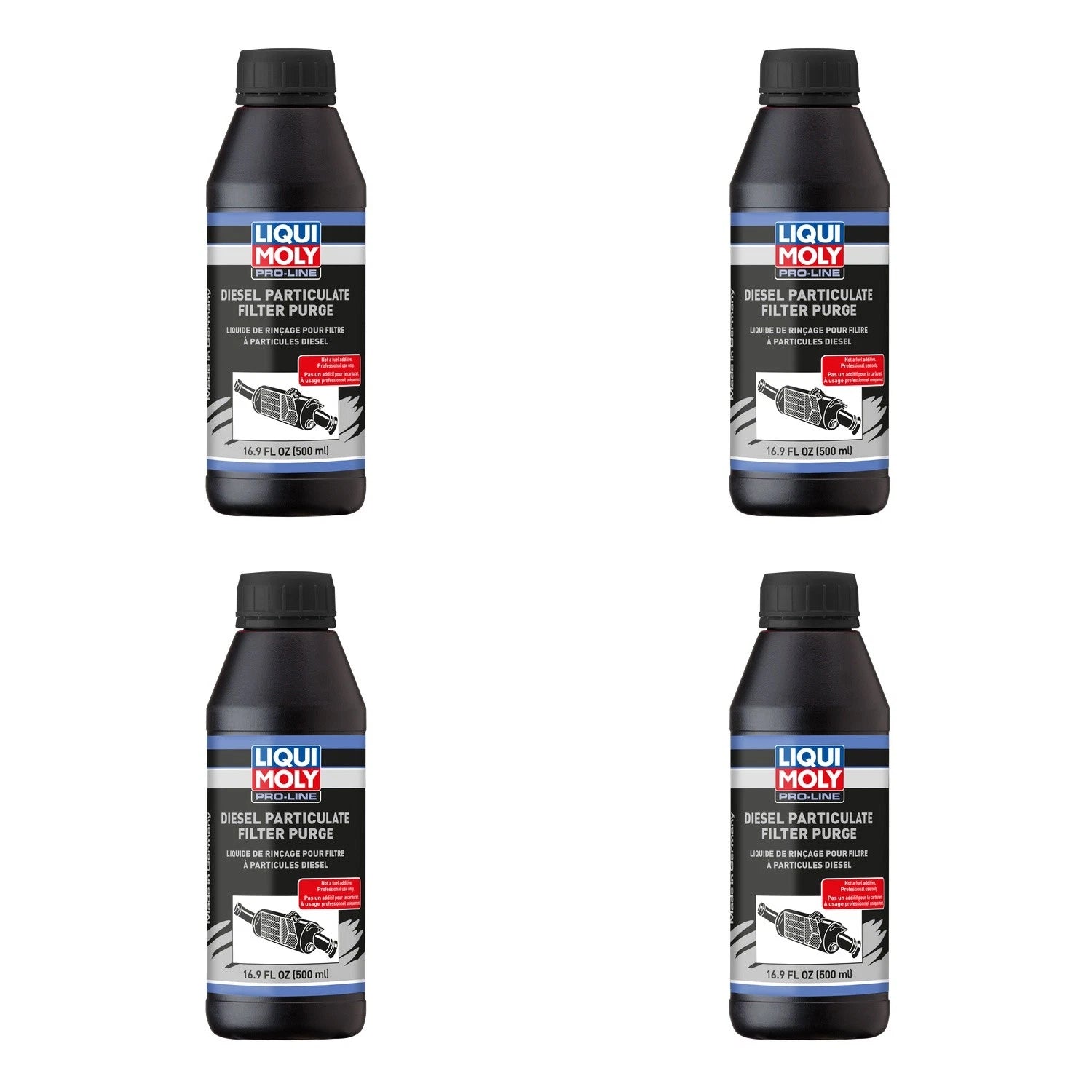 Set of 4 Liqui Moly Pro-Line DPF Purge Fluid for Diesel Vehicles (500ml)