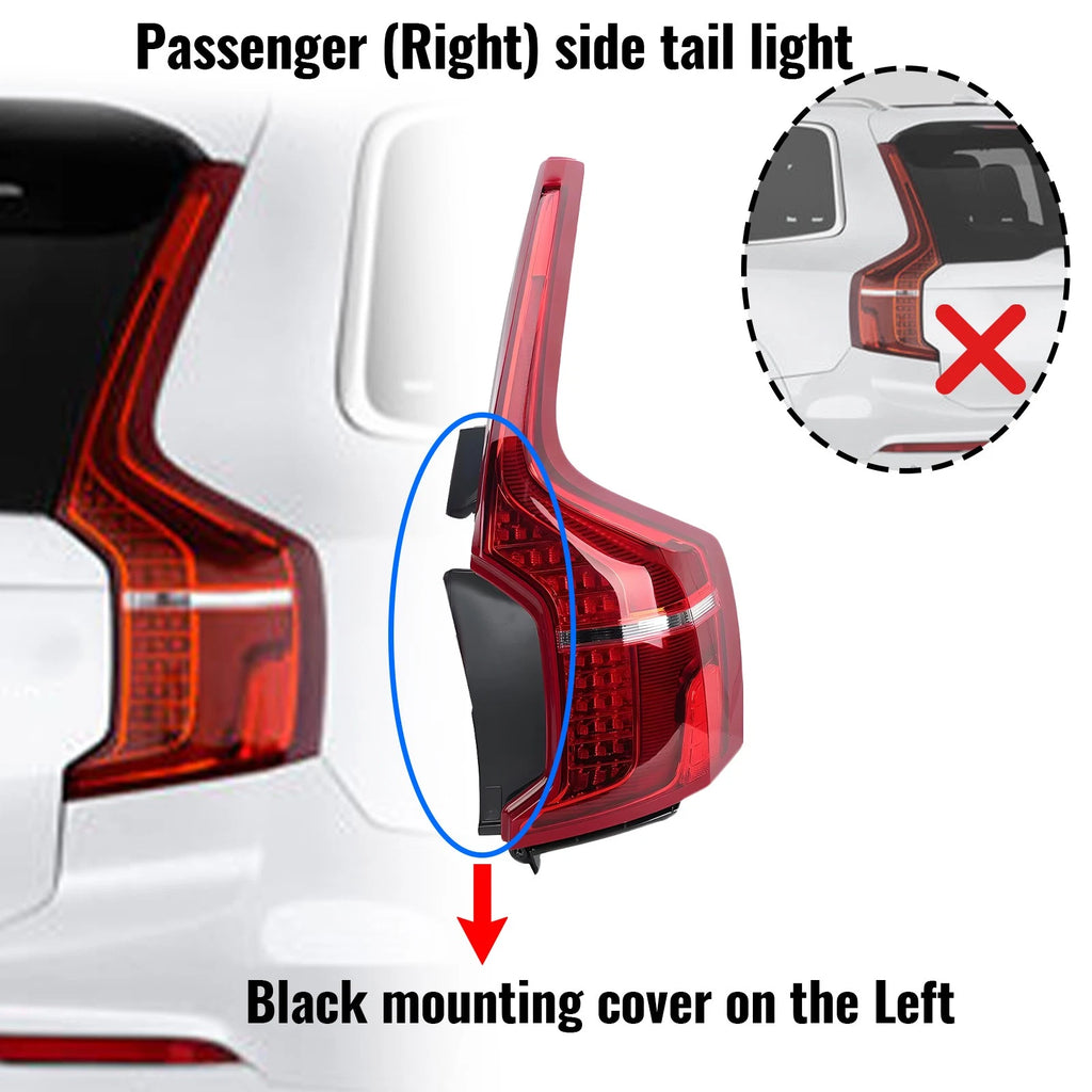 LED Tail Light Assembly for Volvo XC90 (2016–2025) Passenger Side