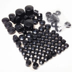 Black Bolt Toppers Caps for Harley Davidson Softail Twin Cam (2000–2006)