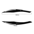 Gloss Black Headlight Eyelid Trim for BMW 3 Series E90 E91 (2009-2012)
