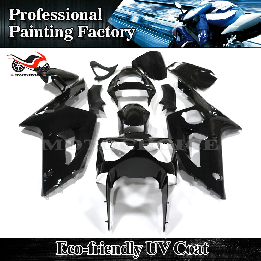 Black ABS Fairing Kit for Kawasaki Ninja ZX6R ZX636 ZX-6R (2003–2004)