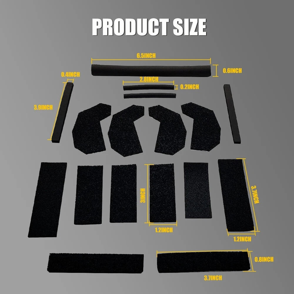 17PCS Hard Top Seal Kit for Jeep Wrangler JK (2007–2018)