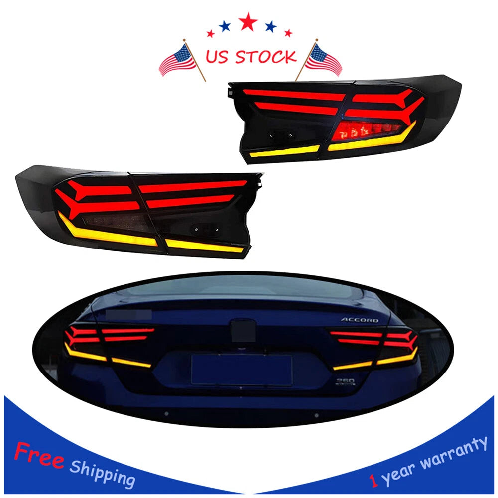 Smoked LED Tail Lights for Honda Accord (2018–2022)