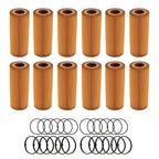 Set of 12 Replacement Oil Filters for Audi Porsche VW 3.0L