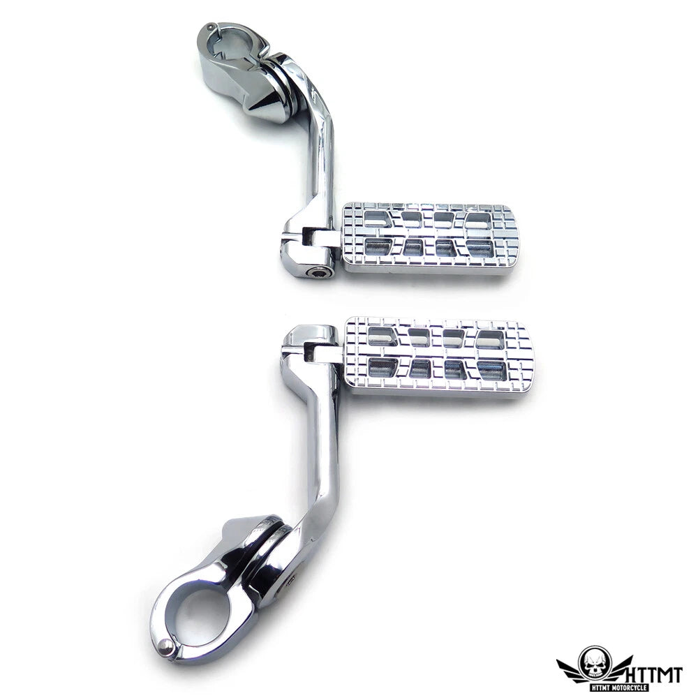 CNC Dominator 5" Highway Foot Peg Clamp Kit 1.25" for Harley Road Glide (2015–2023)