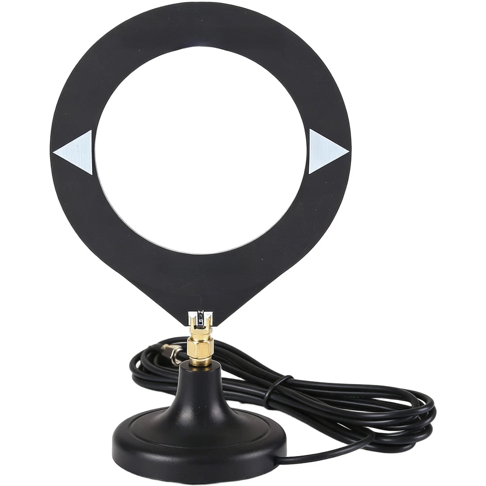 Donut Antenna for Shortwave Radio (10kHz to 180MHz) - SMA Connector