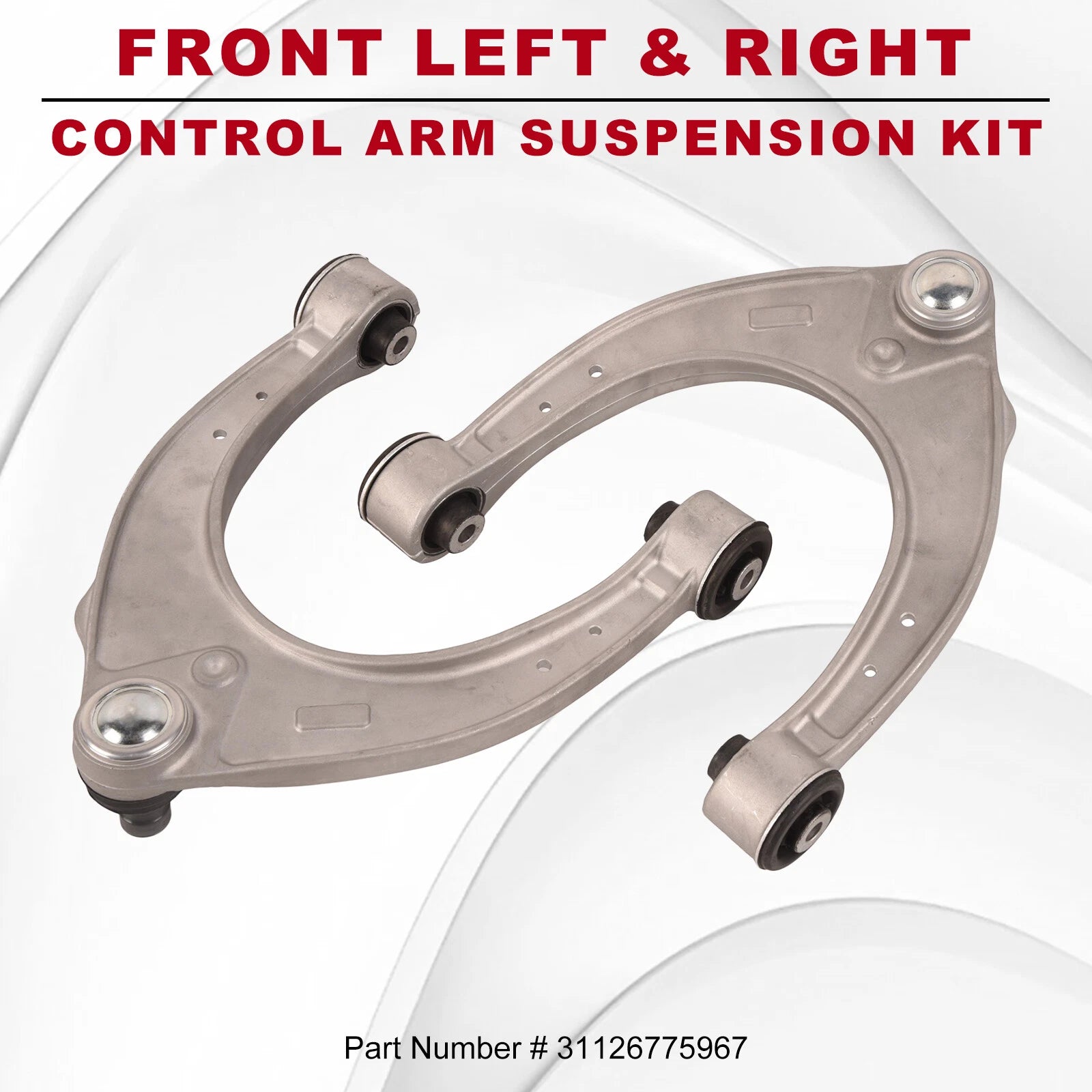 2pc Front Upper Control Arm Ball Joint Set for BMW 528 535 550 640 (2011-2016)