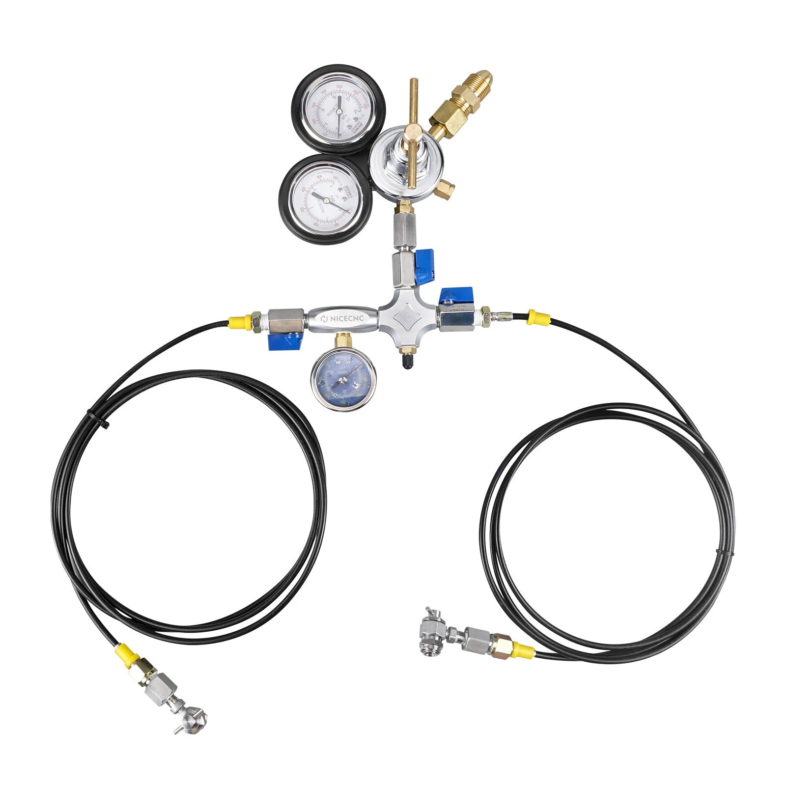 Dual 8 Feet 380psi Hose Nitrogen Shock Fill Tool for ATV UTV