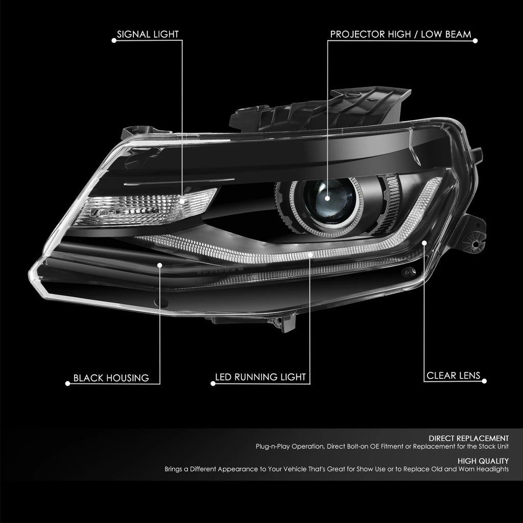 Driver Left HID Xenon Projector Headlight for Chevrolet Camaro (2016–2022)