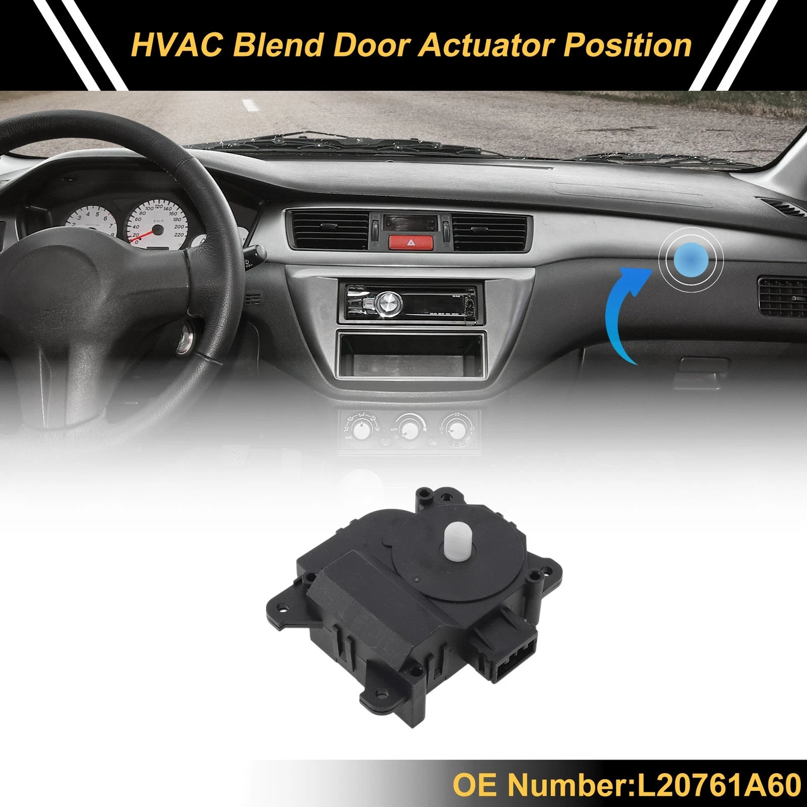 HVAC Heater Blend Door Actuator for Mazda CX-9 (2007–2015) No.L20761A60
