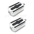 2X Chrome Gear Furious Skull Shifter Peg Toe Heel Rest Peg for Harley 1984–2017