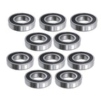 Set of 10 Deep Groove Ball Bearings 40mm x 80mm x 18mm Rubber Sealed