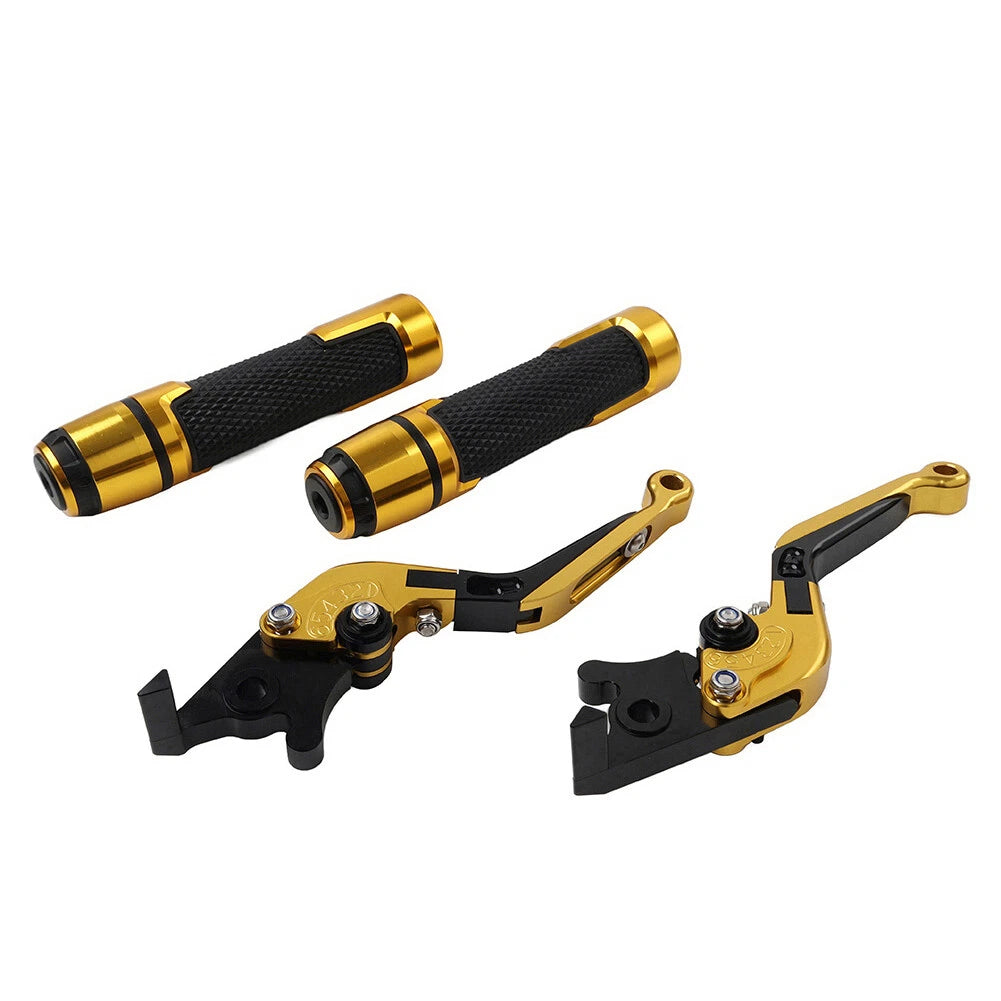 Gold Extendable Brake Clutch Levers Set for Kawasaki Z900RS (2018–2023)