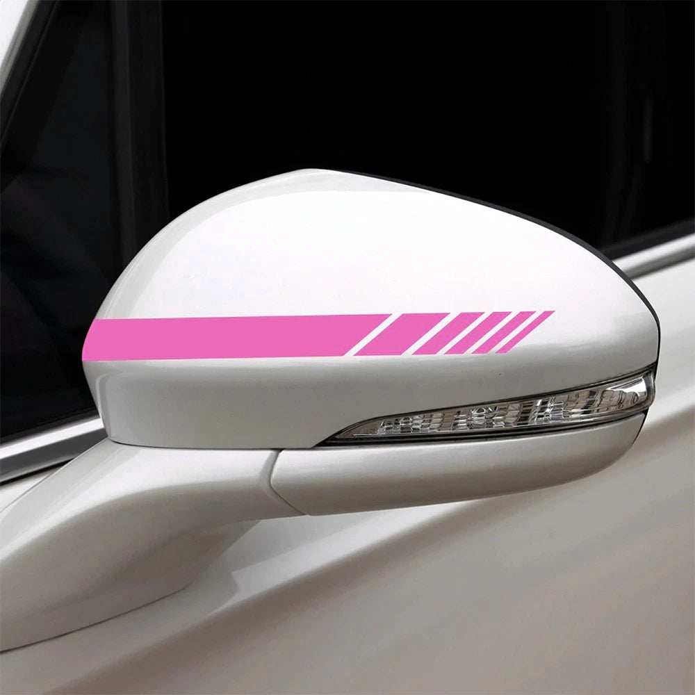 5x Universal Pink PVC Car Body Sticker Stripe Vinyl Decal