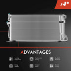 A/C Condenser Parallel Flow with Receiver Drier for Mitsubishi Lancer