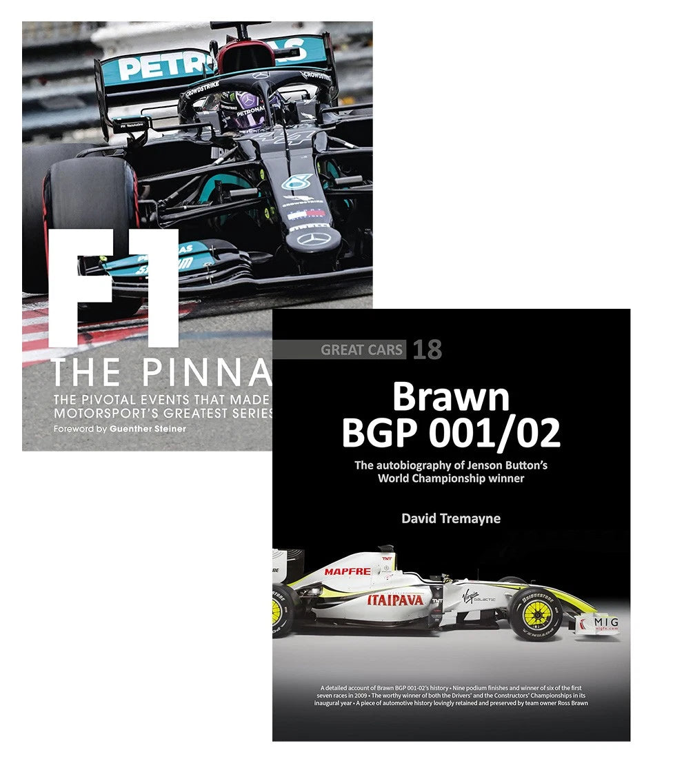 Brawn BGP 001/02 Formula One The Pinnacle 2 Book Set for Car (2000-2023)