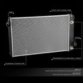 2-Row Aluminum Core Racing Radiator for International 7300 7400 7500 7600 (2002–2007)