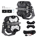 7-Inch 252W Square LED Light Pods for Side Shooter DRL (2019–2021)