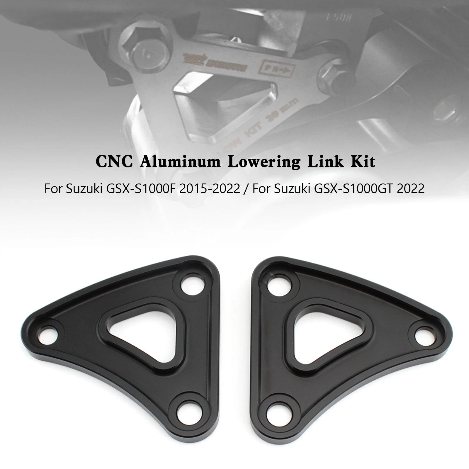 CNC Aluminum Lowering Link Kit 20mm for Suzuki GSX-S1000 (2015–2022)