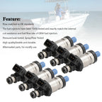 Set of 6 Fuel Injectors for Mercury Outboard 150-300 HP (1998–2005)