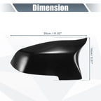Pair Rearview Mirror Cover Cap Gloss Black for BMW F10 F18 (2011–2017)