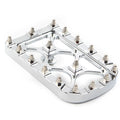 Chrome MX Style Large Brake Pedal Pad Cover for Harley Electra Glide (2014–2023)