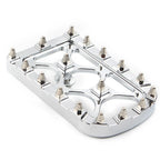 Chrome MX Style Large Brake Pedal Pad Cover for Harley Electra Glide (2014–2023)
