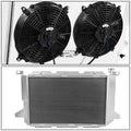 3-Row Aluminum Racing Radiator + Fan Shroud for Ford F150/F250 SD (1985–1996)
