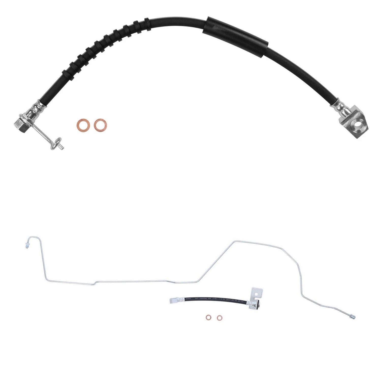 Sunsong Rear Left & Right Brake Hydraulic Hose Kit for Ford F-250 (1999)