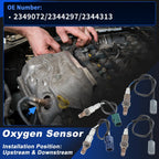 Set of 4 Upstream & Downstream Oxygen Sensors for Nissan Pathfinder (2007)