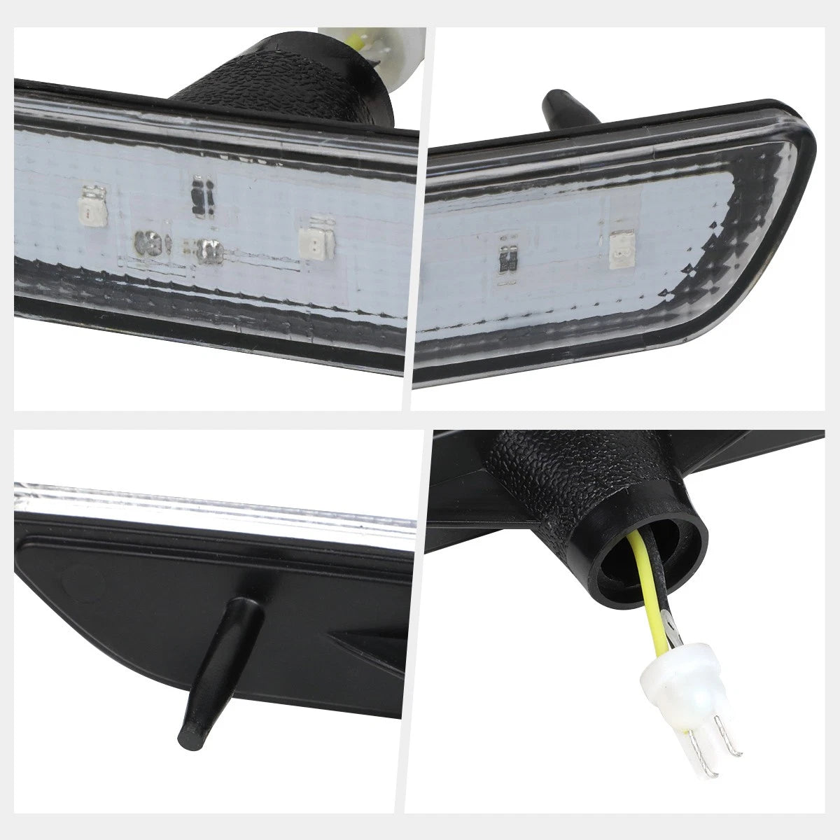 Full LED Clear Lens Bumper Fog Lights for Chevy Silverado 1500 (2016–2019)