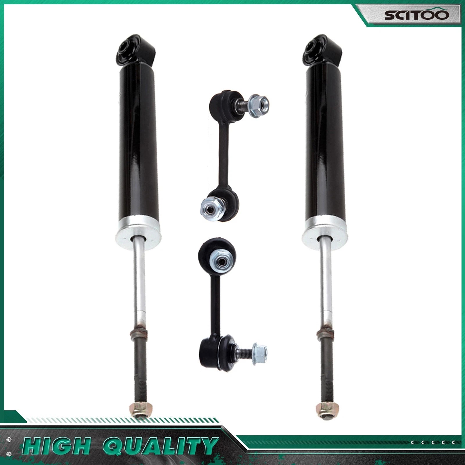 Rear Shocks Absorbers & Sway Bar Links Kit for Nissan Murano (2003–2007)