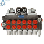 6 Spool Hydraulic Backhoe Directional Control Valve with Joysticks