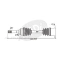CV Shaft 4cyl 1.6L for Suzuki Vitara SE416 (1988 - 1998)