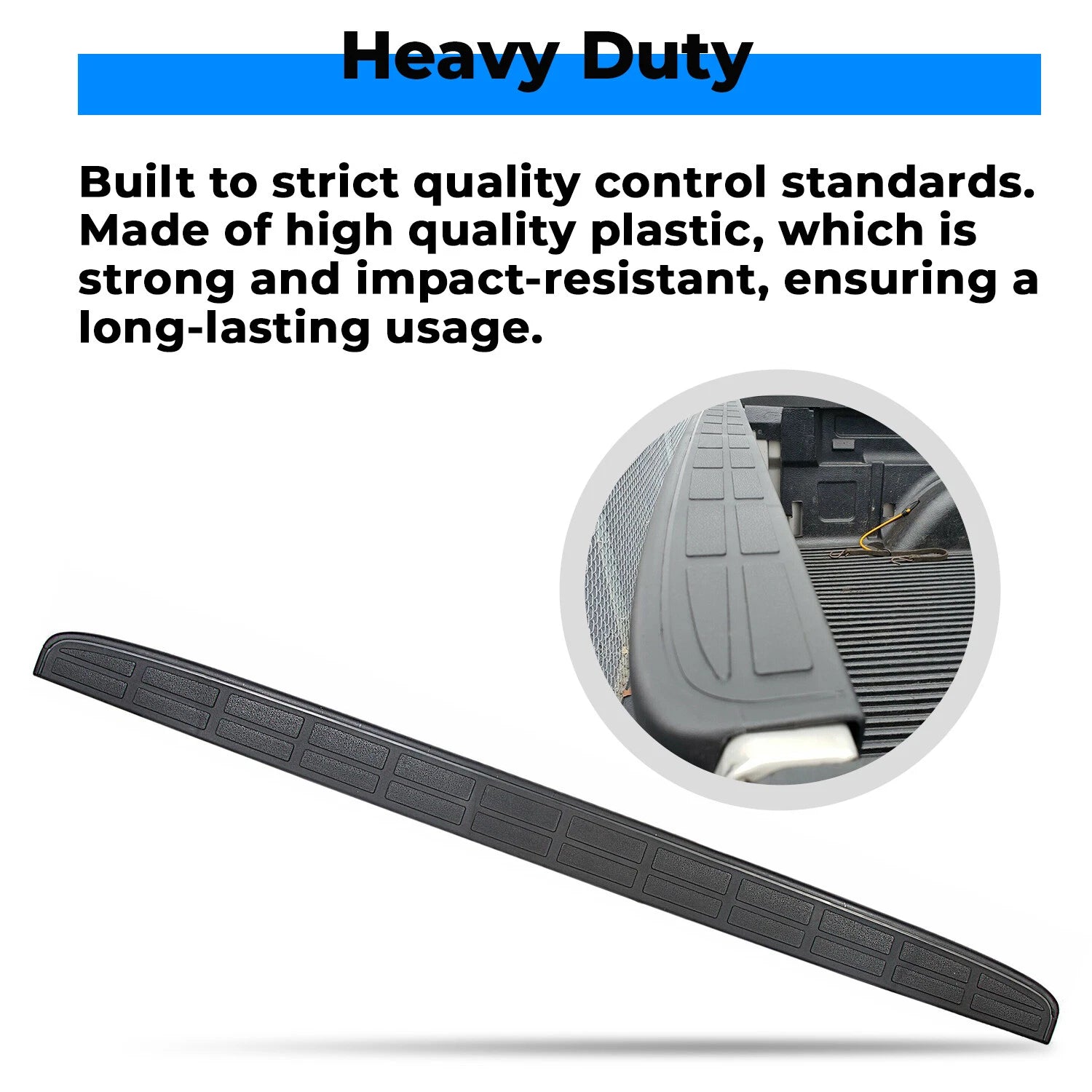 Tailgate Spoiler Cap Molding for Silverado Sierra (1999–2007) Black