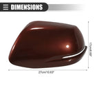 Left Side View Mirror Cover Trim for Honda CR-V (2012–2016) ABS Brown