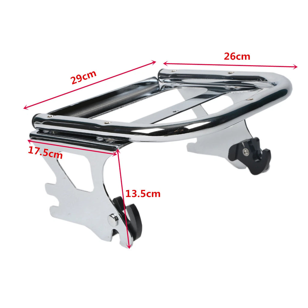 Detachable 2-Up Pack Mounting Luggage Rack for Harley Touring (1997–2008)