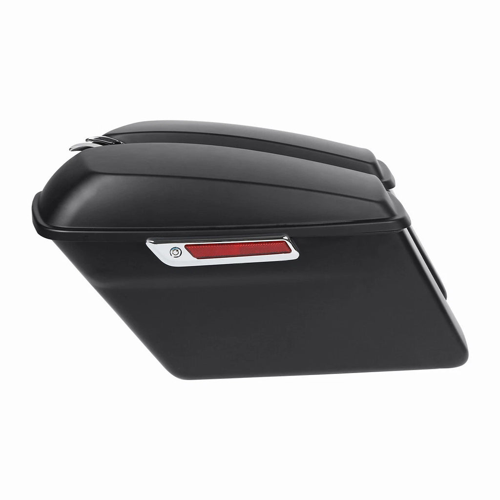 Matte Black Hard Saddlebags for Harley Softail Fatboy Deluxe FLST (1984–2017)