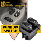 Power Window Master Control Switch for Ford F150 (1999–2002) Left Driver Side