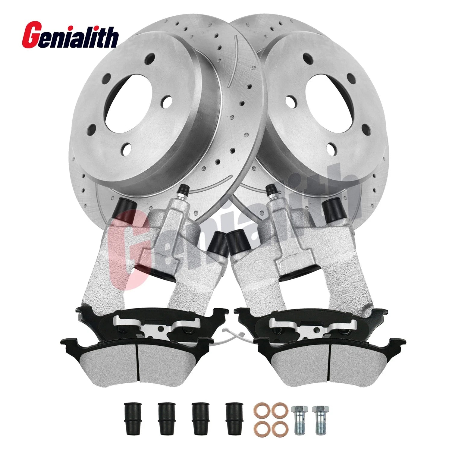 Rear Brake Calipers with Ceramic Pads & Rotors for Town & Country (2001–2007)